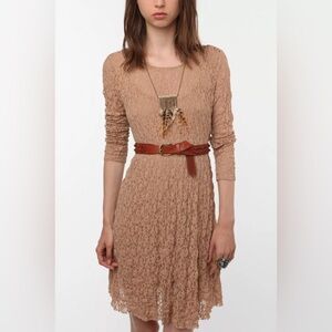 Kimchi Blue Urban Outfitters Lace Dress With Slip Fitted Top Swing Skirt XS